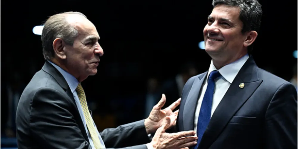 Senadores Marcelo Castro (MDB-PI) e Sergio Moro (União-PR)