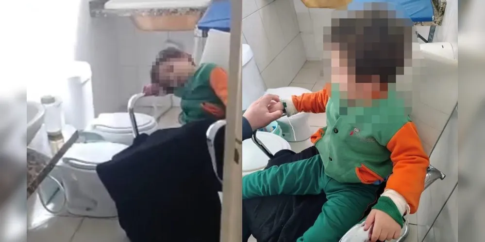 Menino foi encontrado amarrado a uma cadeira, em uma escola de Araucária