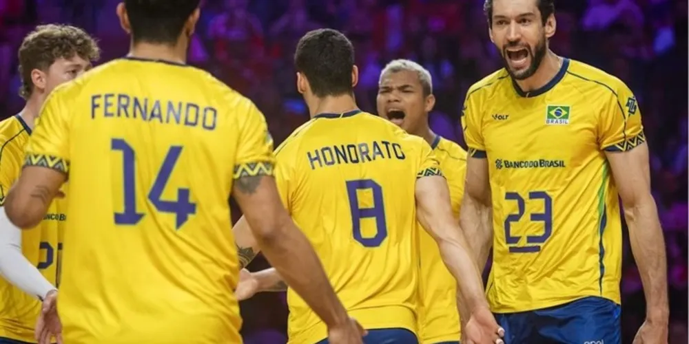 O Brasil derrotou a Polônia por 3 sets a 1