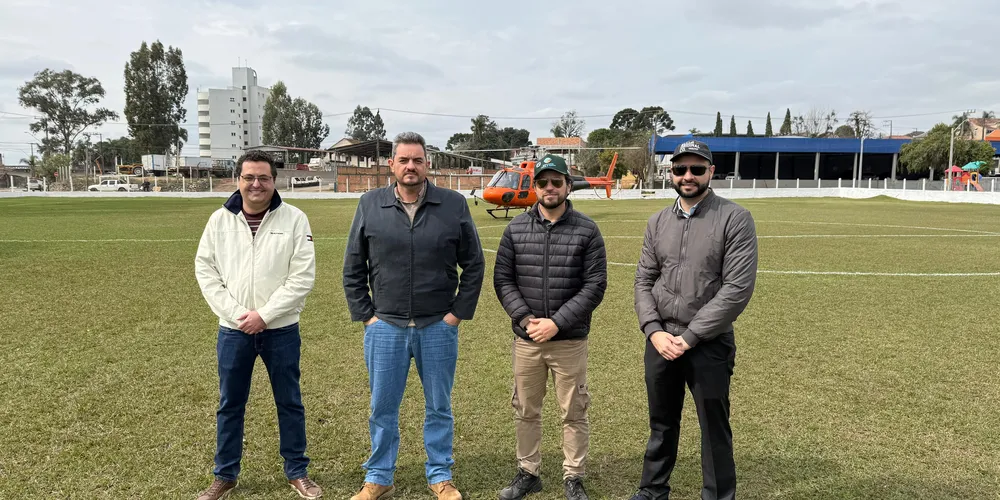 Representantes da Prefeitura sobrevoaram o parque para realizar estudos