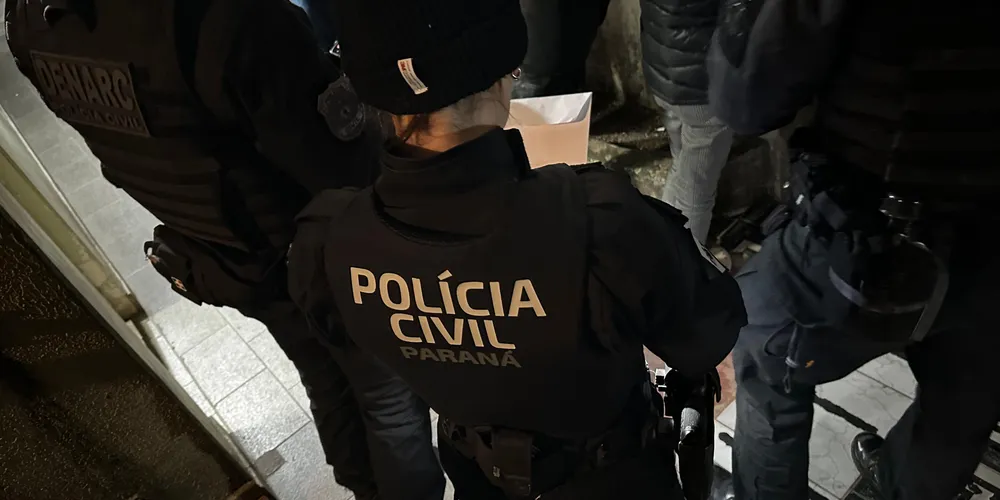 A ação ocorreu de forma conjunta entre a Polícia Civil do Paraná e a Polícia Militar do Paraná