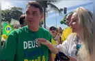 Em ato no RJ, Flávio Bolsonaro critica Moraes e fala em 'perseguição'