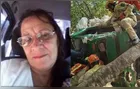 Caminhão cai em ribanceira e idosa morre na BR-376
