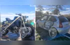 Acidente no acesso à Witmarsum deixa vítima em estado grave