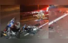 Acidente entre motos deixa feridos na Avenida Souza Naves