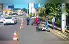 Motociclista acerta poste em grave acidente na Vila Estrela, em PG