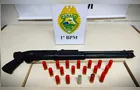 Jovem é preso com arma e munições de 12 em Ponta Grossa