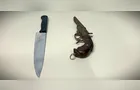Homem faz denúncia e guarda prende suspeito com arma e faca no Centro de PG