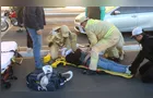 Idoso é atropelado por moto e sofre fratura exposta em Ponta Grossa
