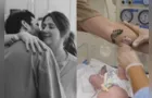 Nasce Bernardo, filho da humorista Dani Calabresa; veja as fotos