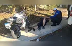 Acidente em PG: motociclista cai após perder o controle da moto