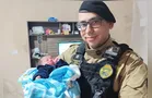PM salva bebê de 29 dias engasgado em Telêmaco Borba