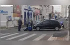 Motociclista fica ferida após colisão com carro no Centro de PG