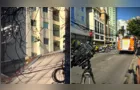 Desespero: vídeo flagra homem caindo de prédio no Centro de Curitiba