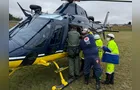 Criança cai de caminhão em movimento e fica gravemente ferida na BR-277