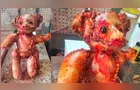 Urso de pelúcia feito de 'pele humana' assusta moradores e mobiliza polícia e IML