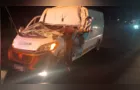 Motorista fica ferido após colisão traseira na BR-376 em PG
