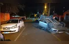 Motorista tem mal súbito e capota carro em Ponta Grossa