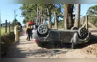 Colisão com capotamento é registrado rumo a Buraco do Padre