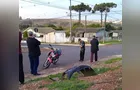 Motorista foge após colidir com moto em PG