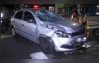 Casal fica ferido após colisão entre moto e carro no Centro de PG