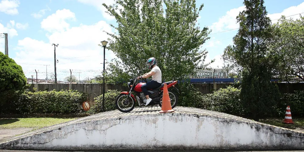 Trajeto do exame e o referido obstáculo não será mais utilizado durante a avaliação