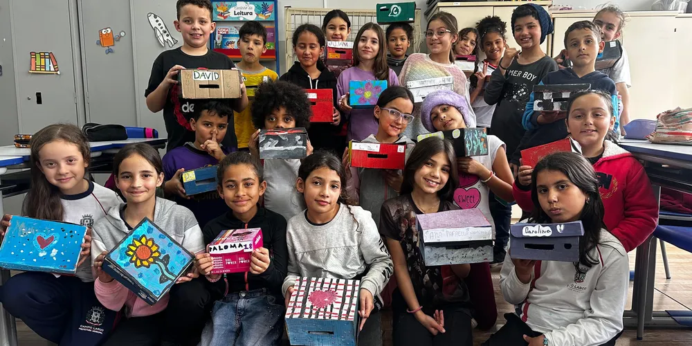 'Amigo secreto de cartas' foi uma das dinâmcias aplicadas em sala