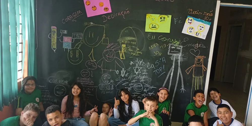 Estudantes puderam colaborar com seus entendimentos