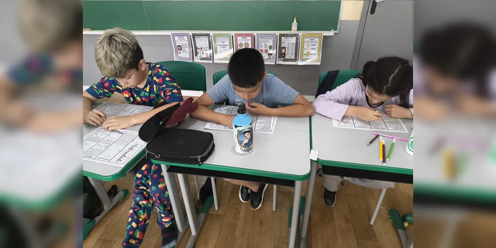 Estudantes puderam ter momentos de reflexão e prática em sala de aula