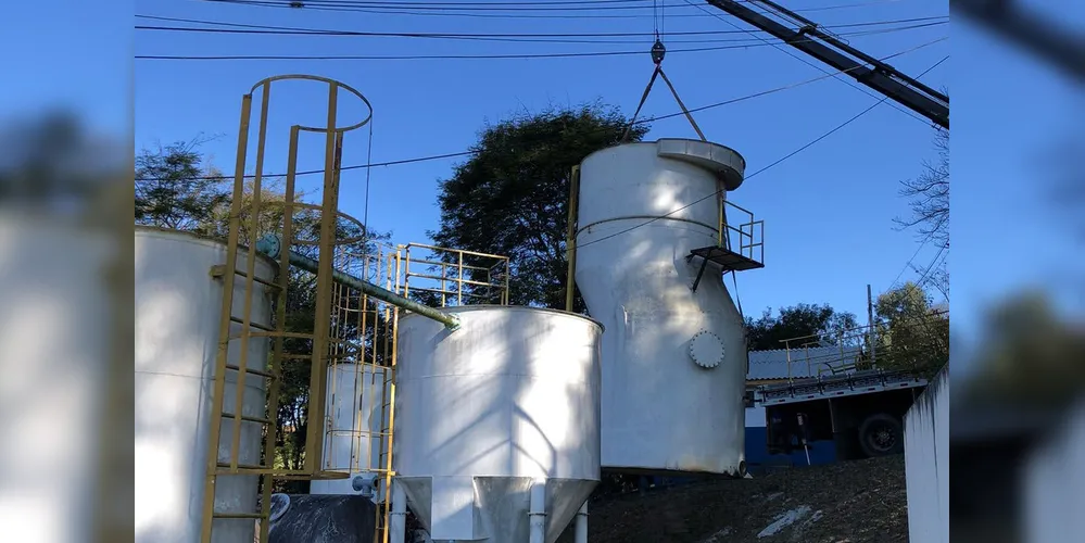 A empresa está implantando novos módulos de tratamento de água
