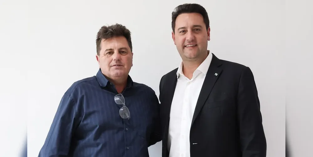 Denilson Baitala e Ratinho Junior estiveram reunidos durante o evento