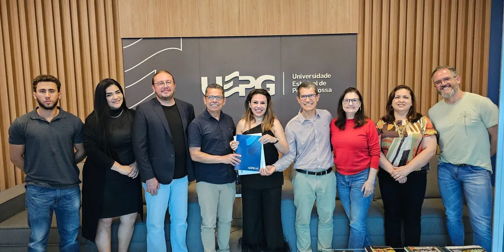 Representantes da Prefeitura de Imbaú e da UEPG estiveram reunidos