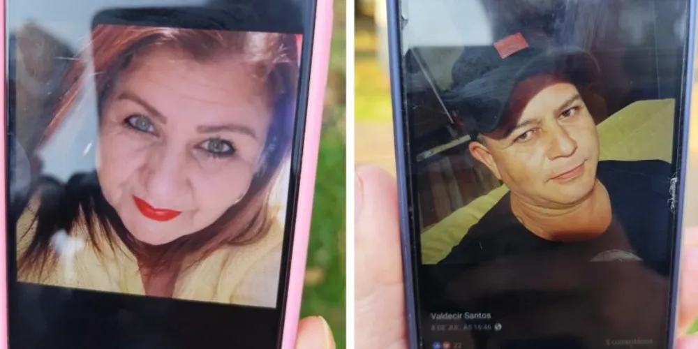 Eroni Aparecida Rodrigues e seu companheiro Valdecir dos Santos