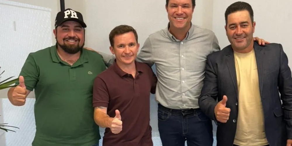 Igor Pontarolo, Rodrigo Estacho, Guto Silva e Marcelo Leite estiveram reunidos recentemente