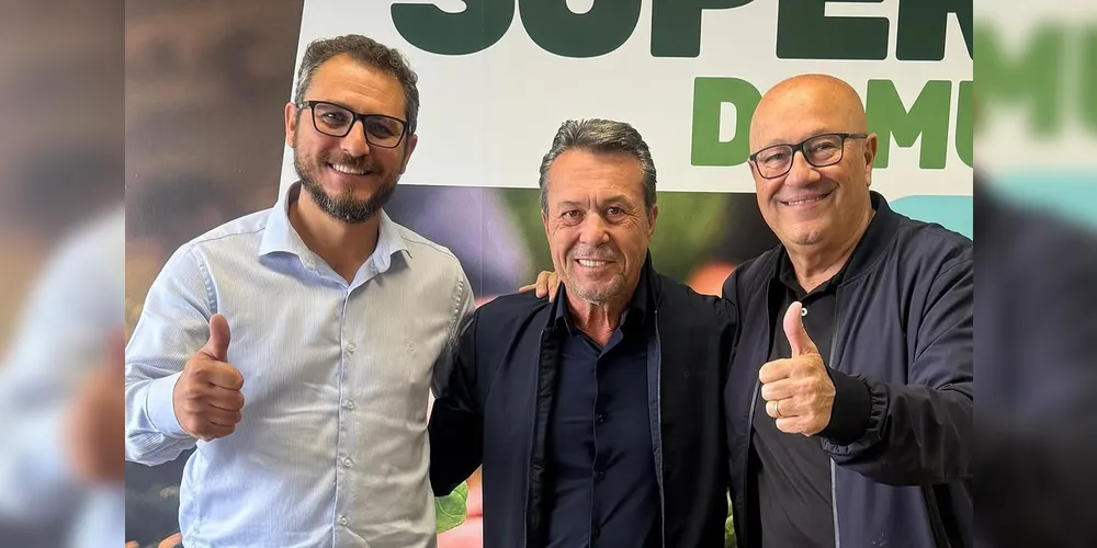 Douglas Modesto, Márcio Nunes e Luiz Cláudio Romanelli estiveram reunidos