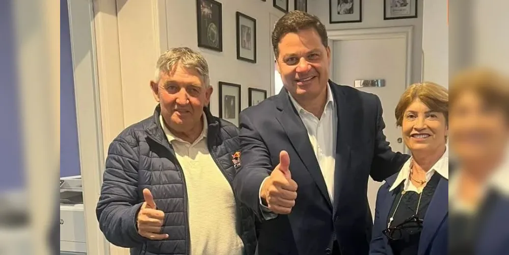 Zelio Bittencourt, Sandro Alex e Ione Camargo estiveram reunidos