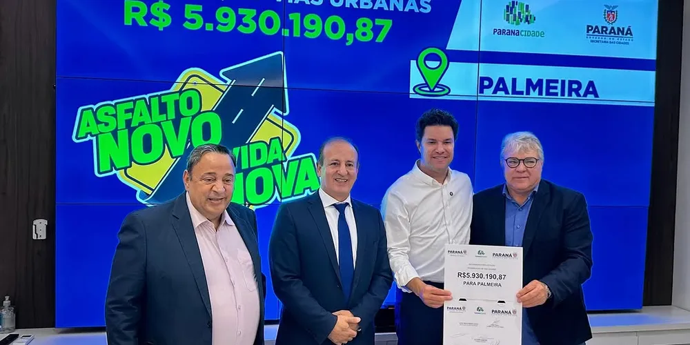 Nessa segunda-feira (06), o município recebeu outros R$ 5,9 milhões do Governo do Estado