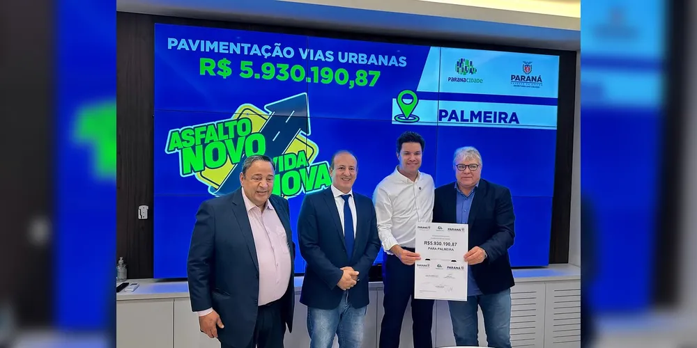 Nessa segunda-feira (06), o município recebeu outros R$ 5,9 milhões do Governo do Estado