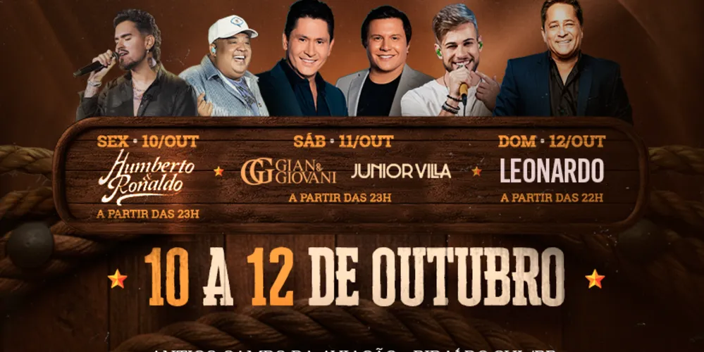 Além das apresentações musicais, o evento contará com as tradicionais montarias em touros do Circuito de Rodeio - Duelo de Gigantes
