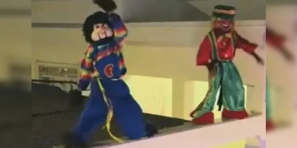 Vídeo registrou o momento da queda