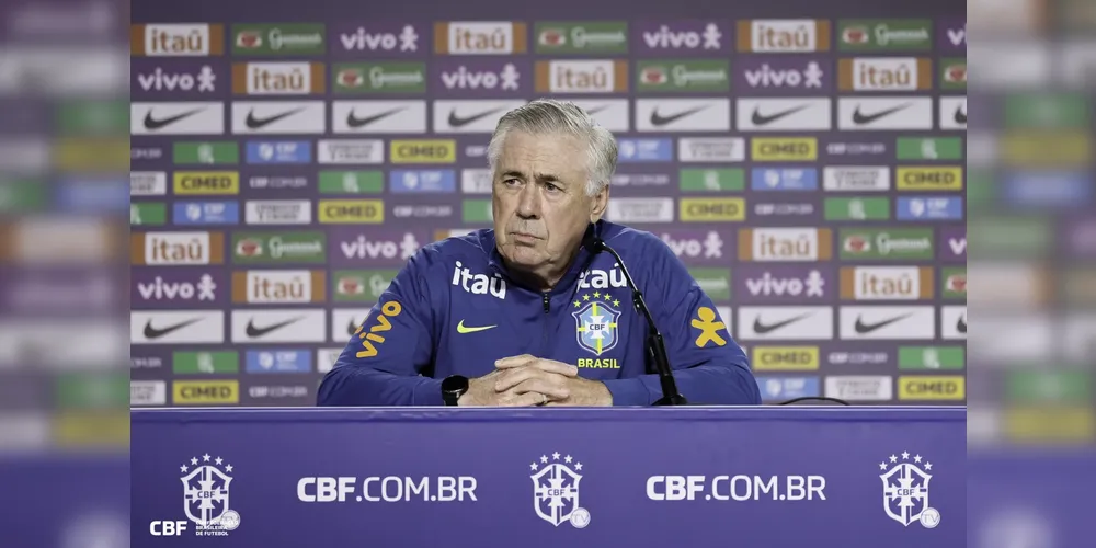 Carlo Ancelotti, técnico da Seleção Brasileira