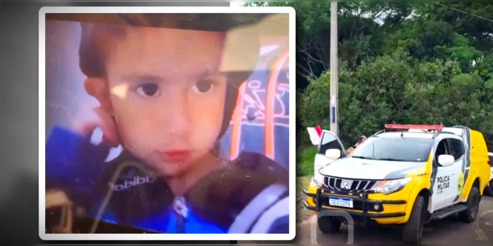 Arthur tem dois anos e desapareceu nesta quinta-feira (9)