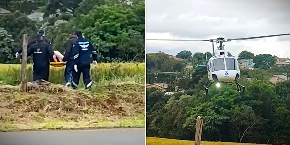 Equipes do Samu foram acionadas para a ocorrência