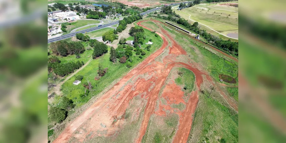 Imagem aérea do autódromo