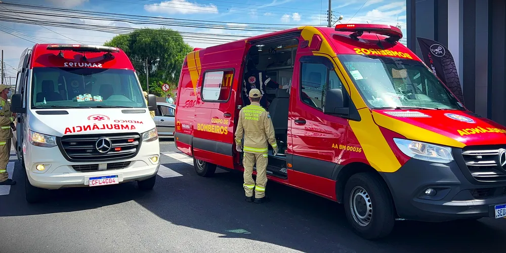 Equipes dos Bombeiros e do Samu foram acionadas para o local