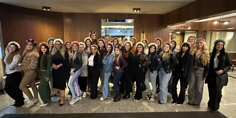 Candidatas a rainha da München reunidas