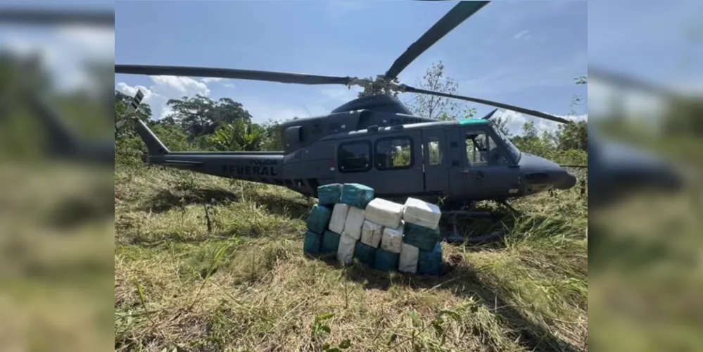 Avião bimotor vindo da Venezuela ingressou no espaço aéreo nacional de forma não autorizada transportando 380 kg de maconha