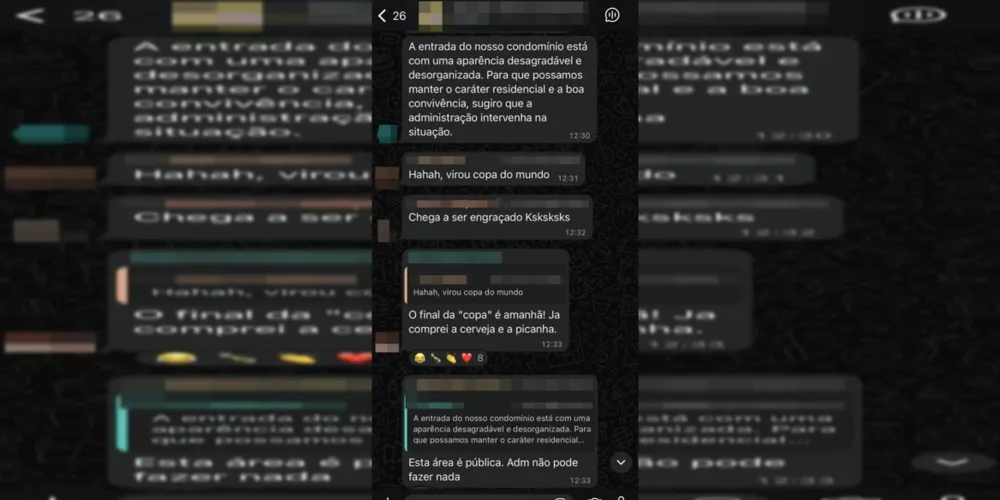 Moradores do condomínio de Jair Bolsonaro discutiram o julgamento da trama golpista em grupo do WhatsApp