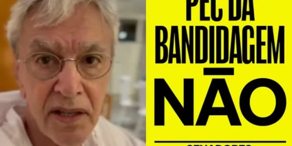 Avanço de PEC da Blindagem na Câmara gerou mobilização de artistas, como Caetano Veloso e Anitta