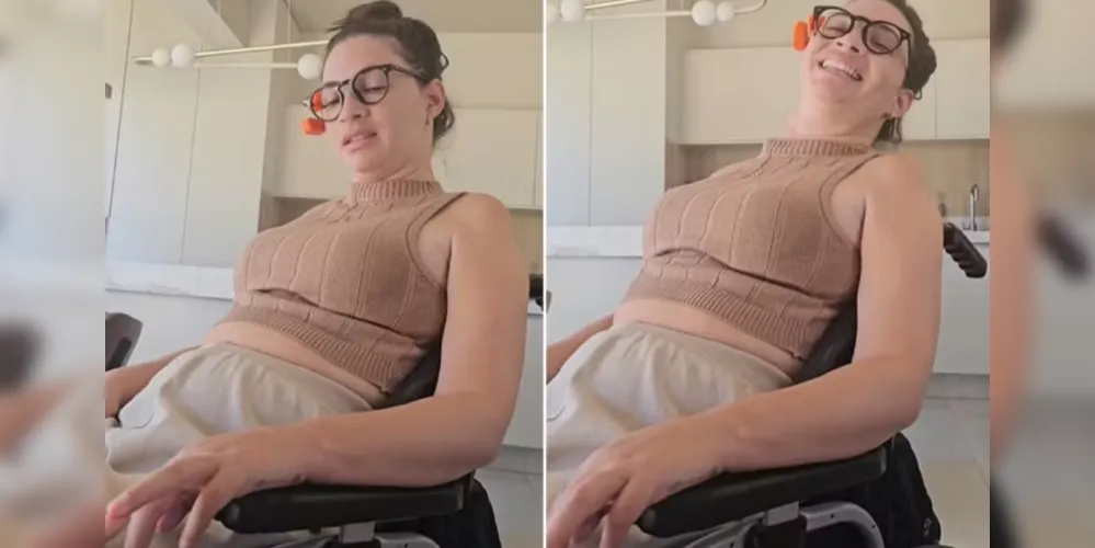 Lais Souza celebra ao sentir nova sensibilidade no corpo; ex-ginasta ficou tetraplégica após grave acidente